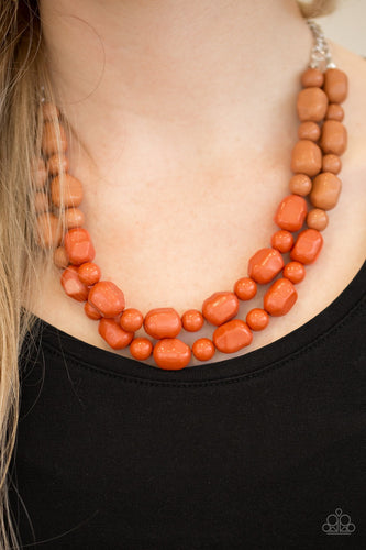 Paparazzi Jewelry Necklace Island Excursion - Orange