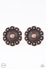 Load image into Gallery viewer, Paparazzi Exclusive Earrings Foxy Flower Gardens - Copper