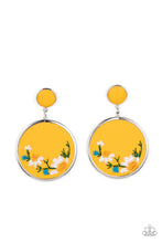 Load image into Gallery viewer, Paparazzi Jewelry Earrings Embroidered Gardens - Yellow