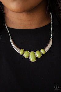 Paparazzi Jewelry Necklace A BULL House - Green