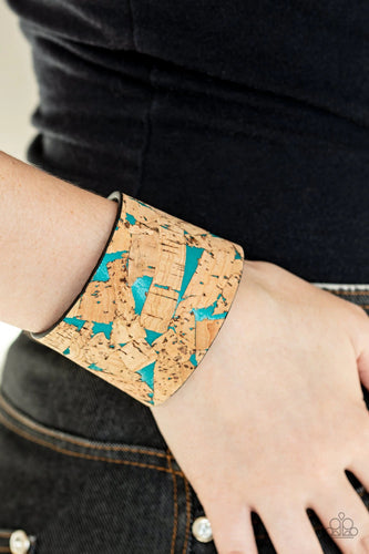 Paparazzi Jewelry Bracelet Cork Congo - Blue