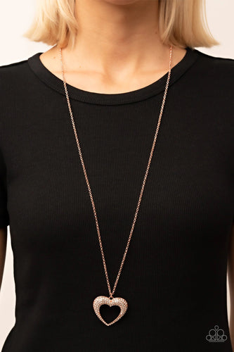 Paparazzi Jewelry Necklace Cupid Charisma - Copper