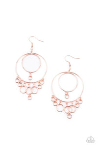 Paparazzi Jewelry Earrings Roundabout Radiance - Copper