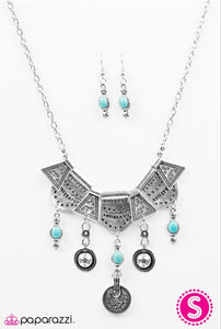 Paparazzi Jewelry Necklace Paradise Princess - Blue