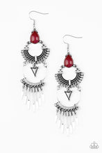 Load image into Gallery viewer, Paparazzi Jewelry Earrings Progressively Pioneer - Red