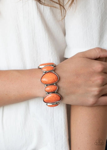 Paparazzi Jewelry Bracelet Feel At HOMESTEAD - Orange