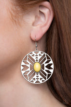 Load image into Gallery viewer, Paparazzi Jewelry Earrings Southwest Walkabout - Yellow