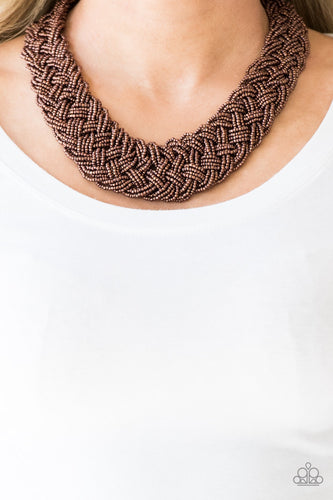 Paparazzi Jewelry Necklace  Mesmerizingly Mesopotamia - Copper