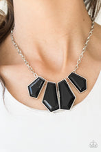 Load image into Gallery viewer, Paparazzi Jewelry Necklace Get Up and GEO - Black