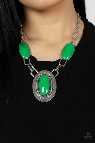 Paparazzi Jewelry Necklace Count to TENACIOUS - Green