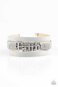 Paparazzi Jewelry Bracelet An Act Of Faith - Silver
