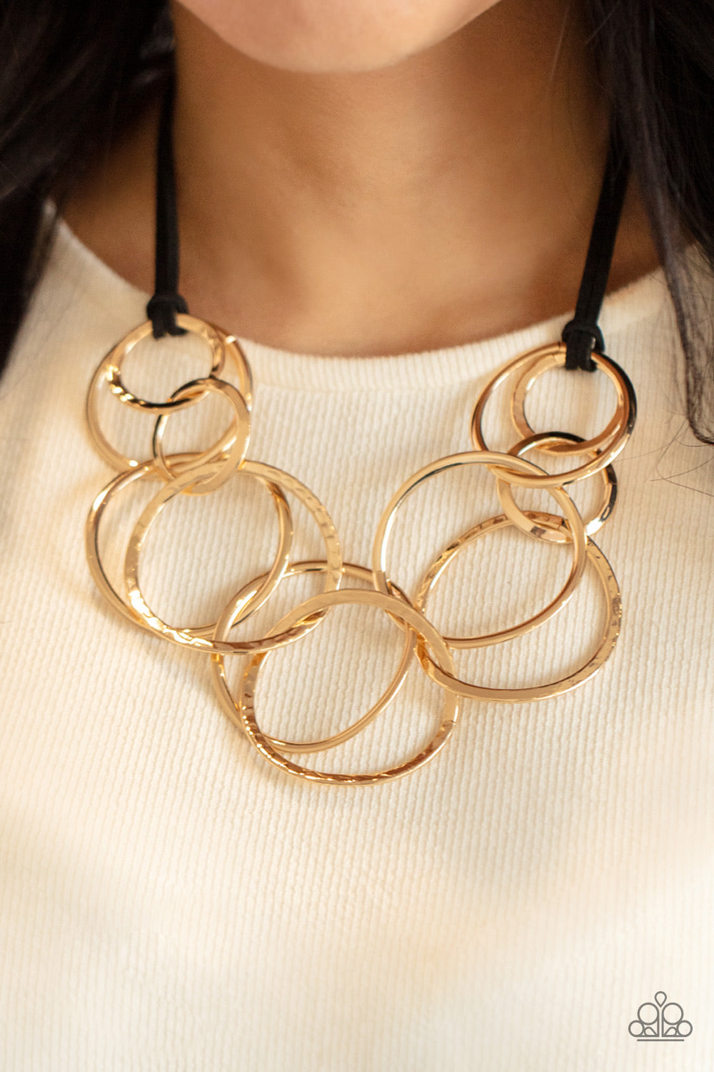 Paparazzi Jewelry Necklace Spiraling Out of COUTURE - Gold