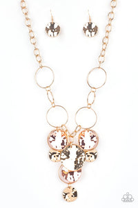 Paparazzi Jewelry Necklace Learn The HARDWARE Way - Gold