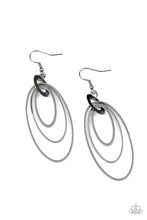 Load image into Gallery viewer, Paparazzi Jewelry Earrings Shimmer Surge - Black