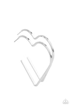 Load image into Gallery viewer, Paparazzi Jewelry Earrings HEART a Rumor - Silver