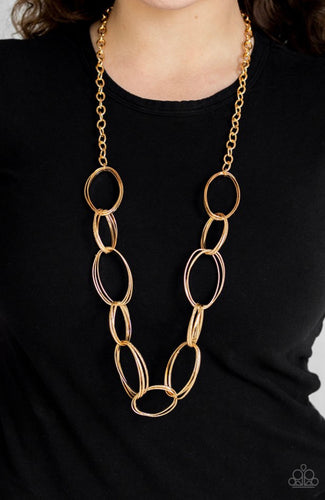 Paparazzi Jewelry Necklace Ring Bling - Gold