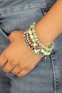 Paparazzi Jewelry Bracelet No CHARM Done - Green