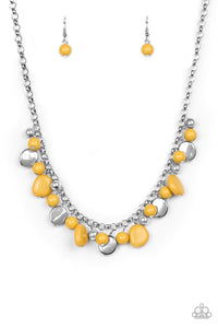 Paparazzi Jewelry Necklace Flirtatiously Florida - Yellow