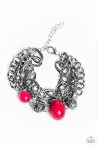 Paparazzi Jewelry Bracelet Mega Malibu - Pink