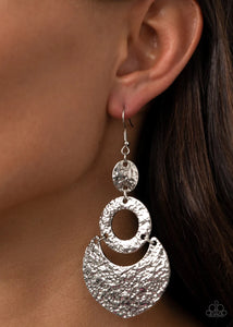 Paparazzi Jewelry Earrings Shimmer Suite - Silver