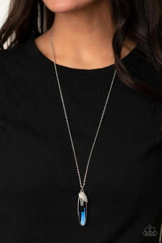 Paparazzi Jewelry Necklace Spontaneous Sparkle - Blue Necklace