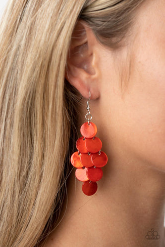 Paparazzi Jewelry Earrings Tropical Tryst - Orange