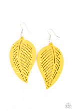 Load image into Gallery viewer, Paparazzi Jewelry Wooden Tropical Foliage - Yellow