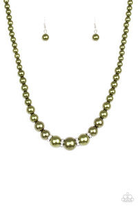 Paparazzi Jewelry Necklace Party Pearls Green