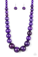 Load image into Gallery viewer, Paparazzi Jewelry Wooden Effortlessly Everglades - Purple