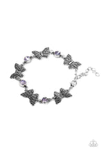 Load image into Gallery viewer, Paparazzi Jewelry Bracelet Has a WING to It - Purple