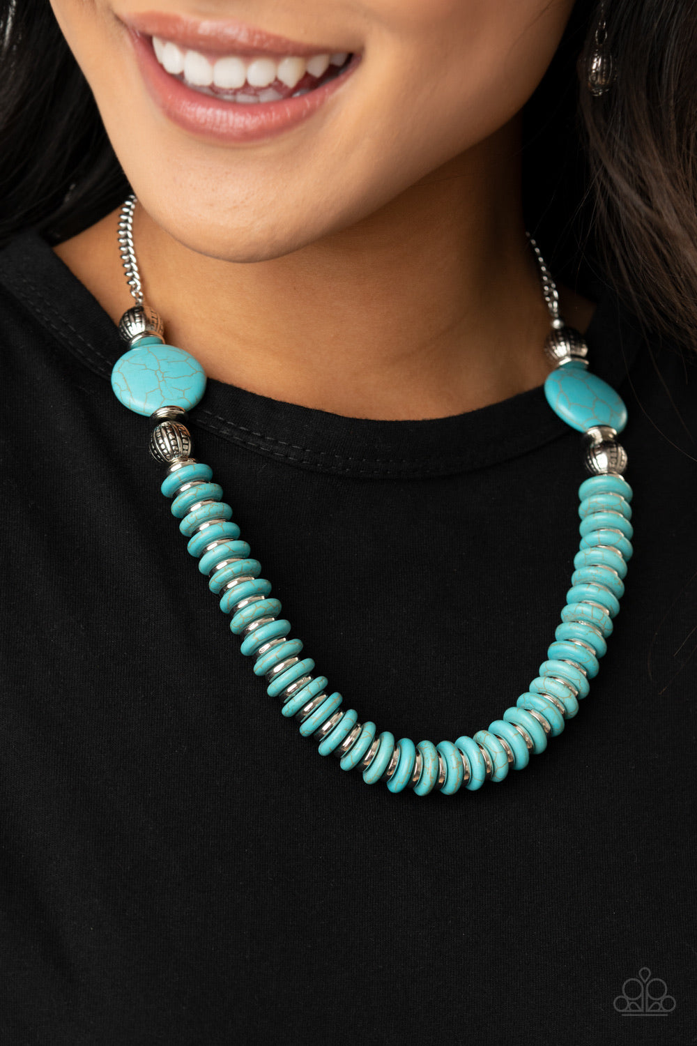 Paparazzi Jewelry Necklace Desert Revival - Blue