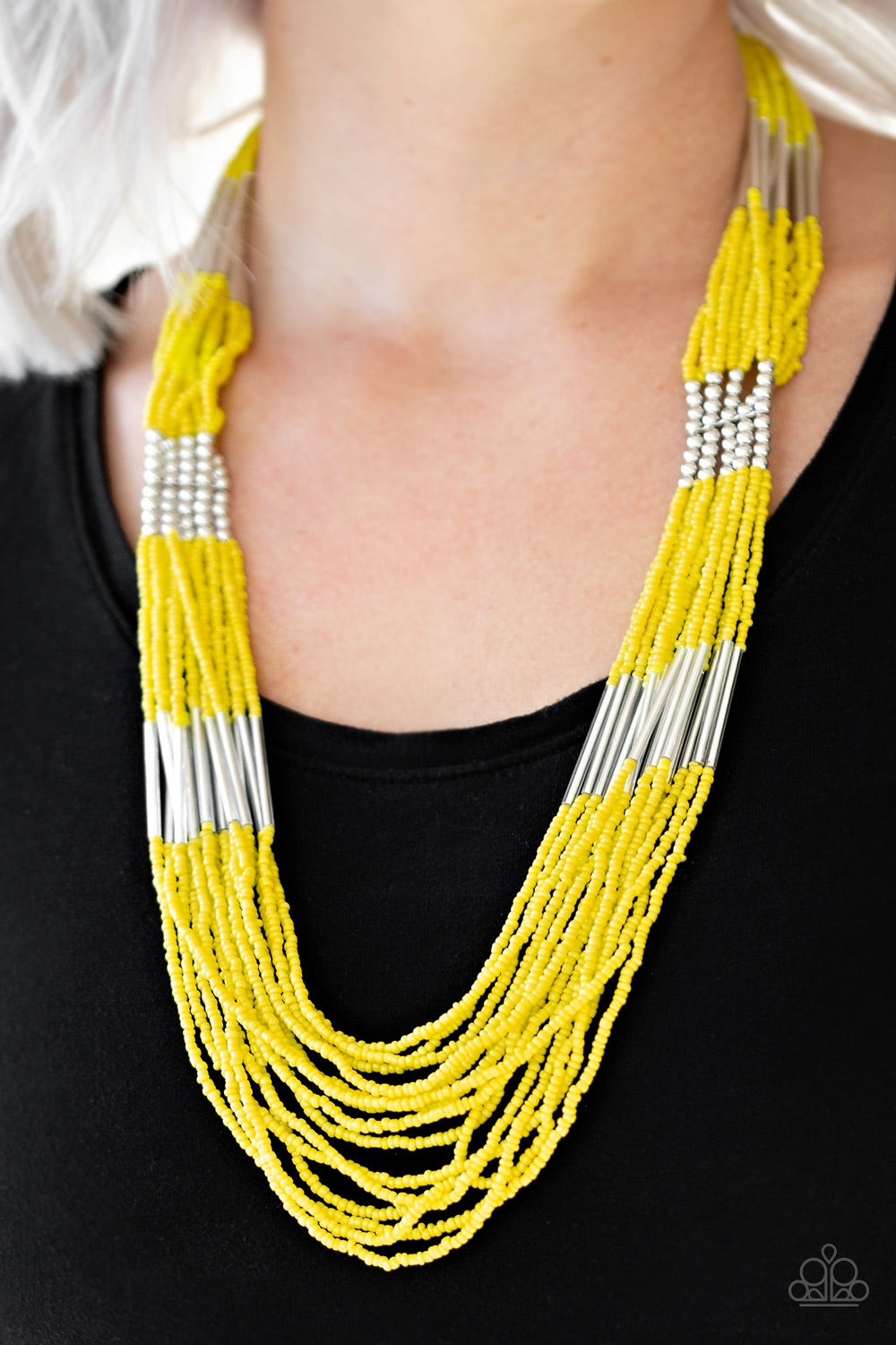 Paparazzi Jewelry Necklace Let It BEAD - Yellow