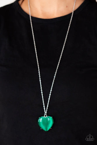 Paparazzi Jewelry Necklace Warmhearted Glow Green