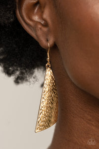Paparazzi Jewelry Earrings Ready The Troops - Gold