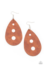Load image into Gallery viewer, Paparazzi Jewelry Earrings Rustic Torrent - Brown