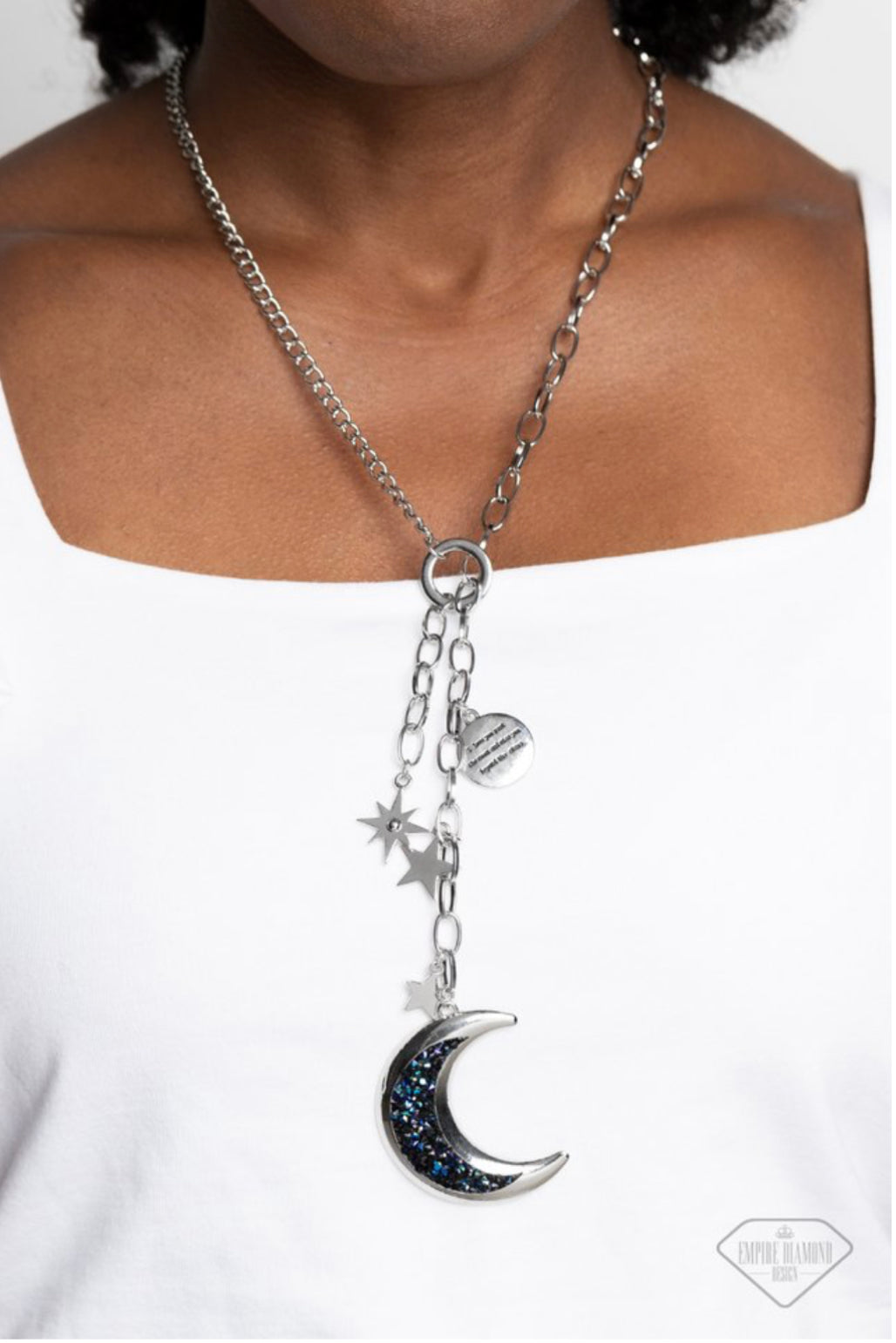 Paparazzi Jewelry Necklace Once in a Blue Moon - Multi