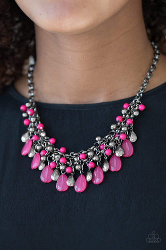 Paparazzi Jewelry Necklace Diva Attitude - Pink