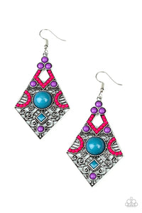 Paparazzi Jewelry Earrings Malibu Meadows - Multi