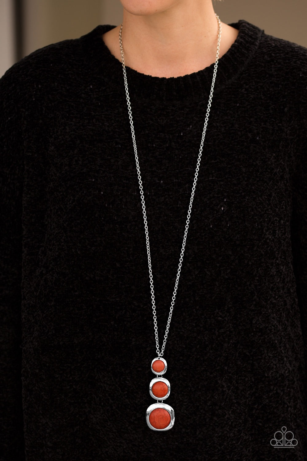Paparazzi Jewelry Necklace Stone Tranquility - Orange