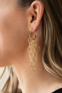 Paparazzi Jewelry Earrings Long Live The Rebels - Gold