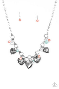 Paparazzi Jewelry Necklace With All Your Heart - Orange