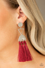 Load image into Gallery viewer, Paparazzi Jewelry Earrings Tassel Trippin - Red
