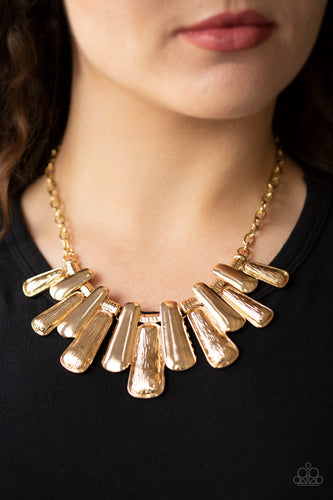 Paparazzi Jewelry Necklace MANE Up - Gold