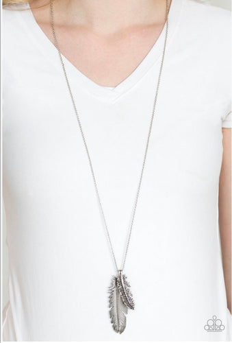 Paparazzi Jewelry Necklace Own Free QUILL - Silver