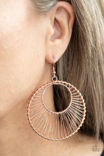 Paparazzi Jewelry Earrings Artisan Applique - Copper