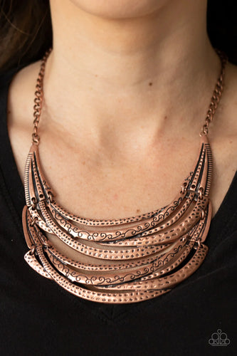 Paparazzi Jewelry Necklace Read Between The VINES - Copper