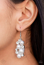 Load image into Gallery viewer, Paparazzi Jewelry Earrings Fond of Baubles - White