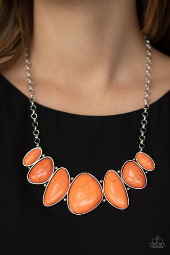Paparazzi Jewelry Necklace Primitive - Orange