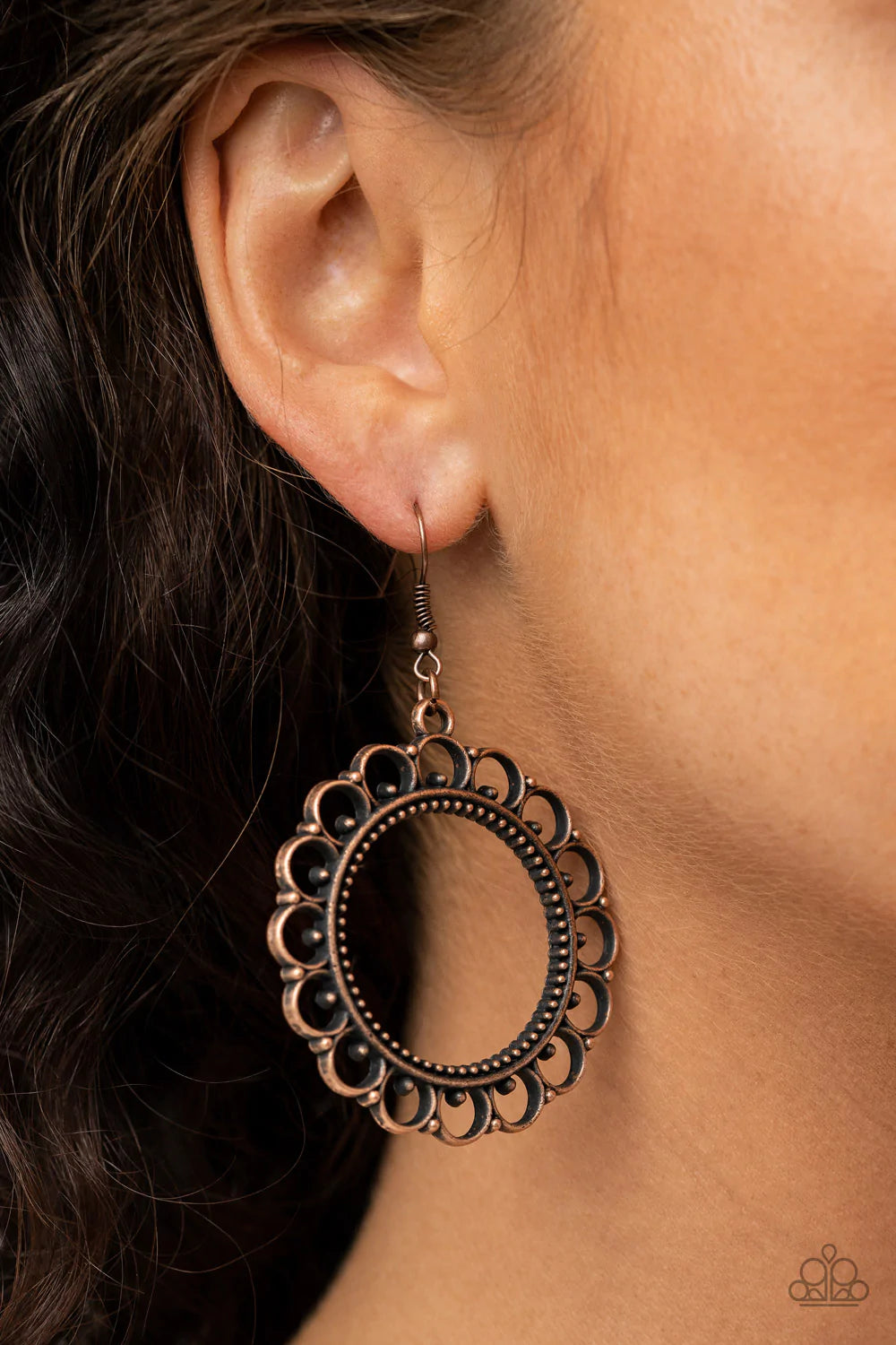 Paparazzi Jewelry Earrings Sun Lounge - Copper