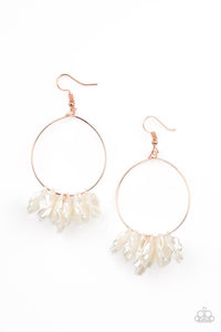 Paparazzi Jewelry Earrings Sailboats and Seashells - Copper